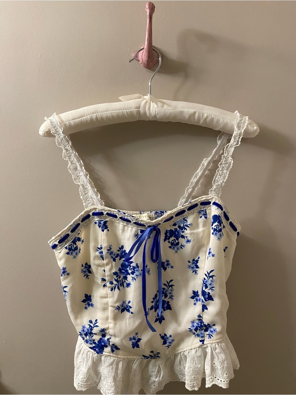 Thirty Thirty Floral Lace-Trim Cami Top